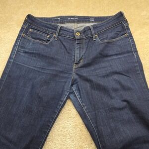 Levi's 30 Slight Curve Mid‎ Rise Straight Leg Dark Wash Denim Jeans Women's